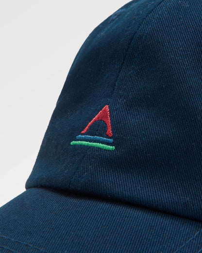 Classic Recycled Cotton 6 Panel Cap - Rich Navy