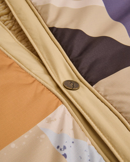 Cabin Recycled Sherpa Blanket - Sun Patch Desert - Flatlay