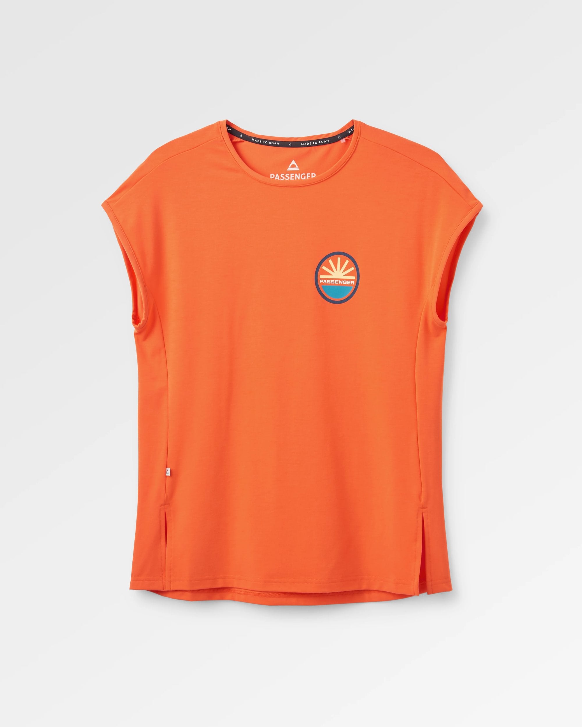 Chase The Light Drirelease® Active T-Shirt - Ember Orange - Flatlay
