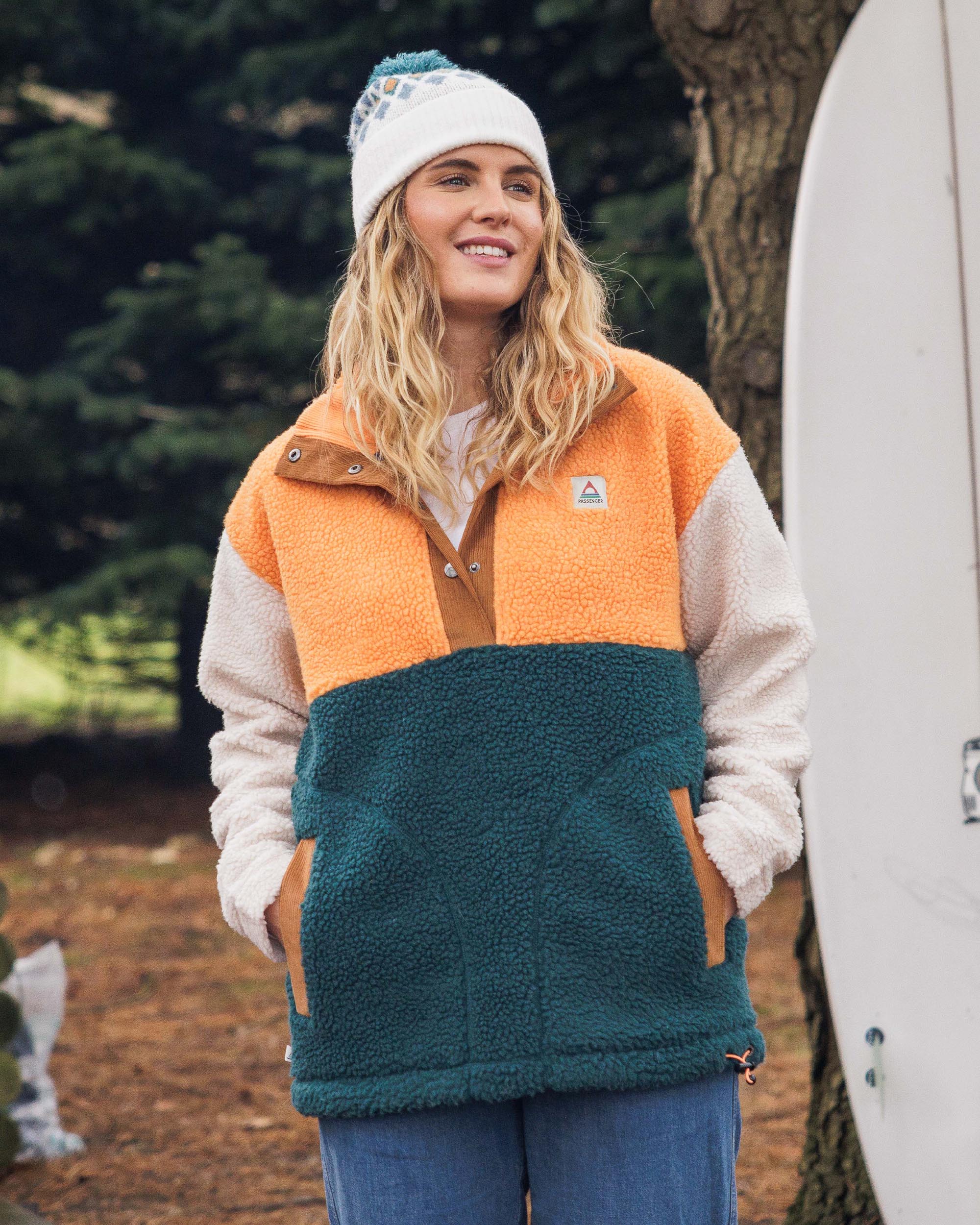 Create Recycled Deep-Pile Sherpa Fleece - Mediterranean - Lifestyle
