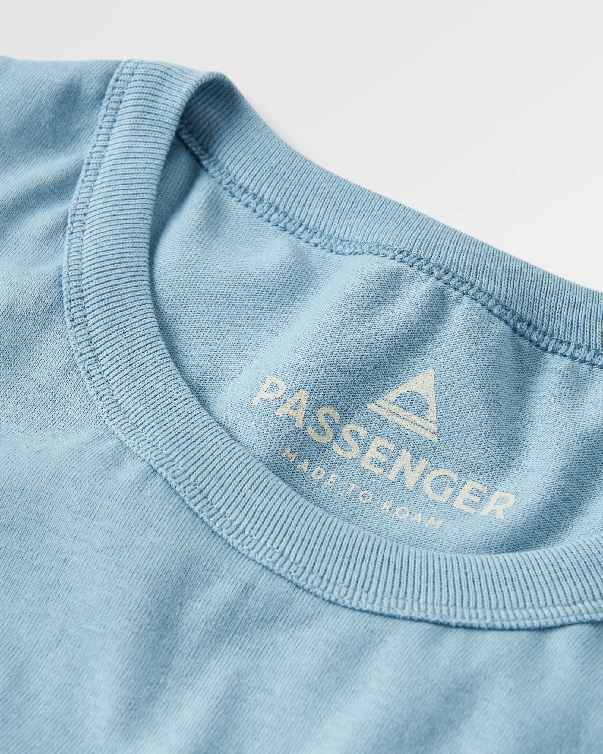 Laidback Recycled Cotton Vest - Faded Denim - Flatlay