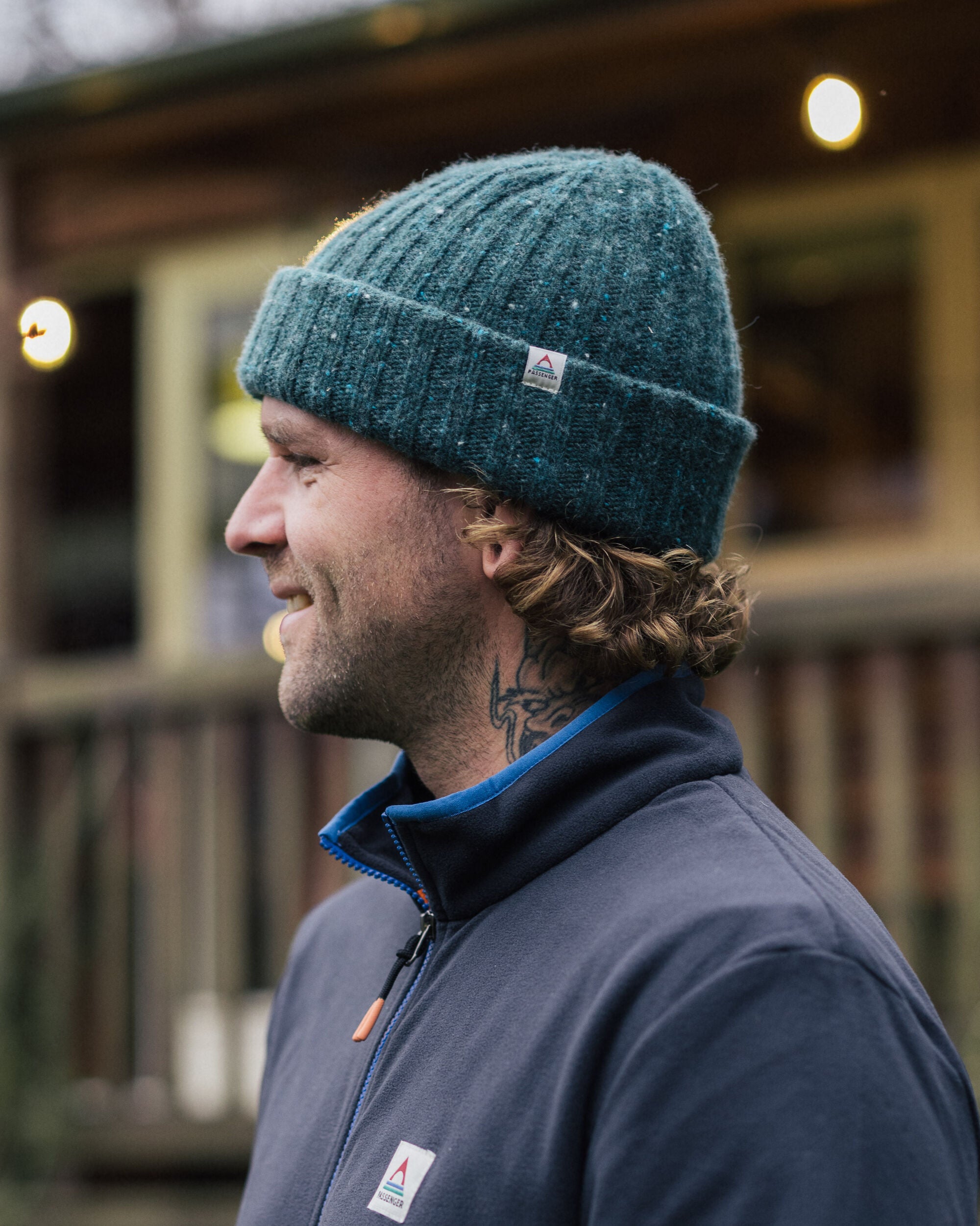 Fisherman Merino Wool Beanie - Fir Tree - Lifestyle - Male