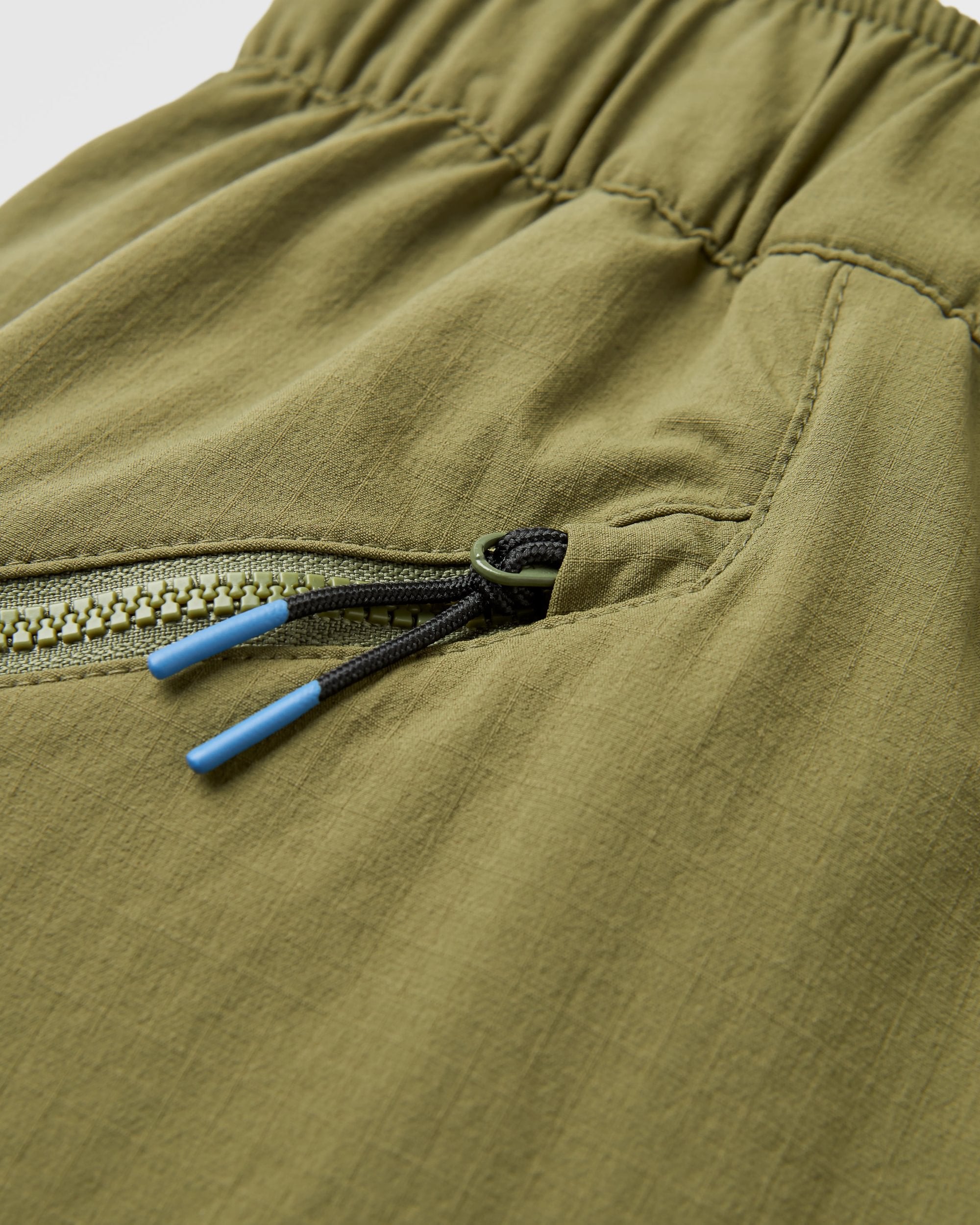 Stride Recycled Active Trail Short - Khaki - Flatlay