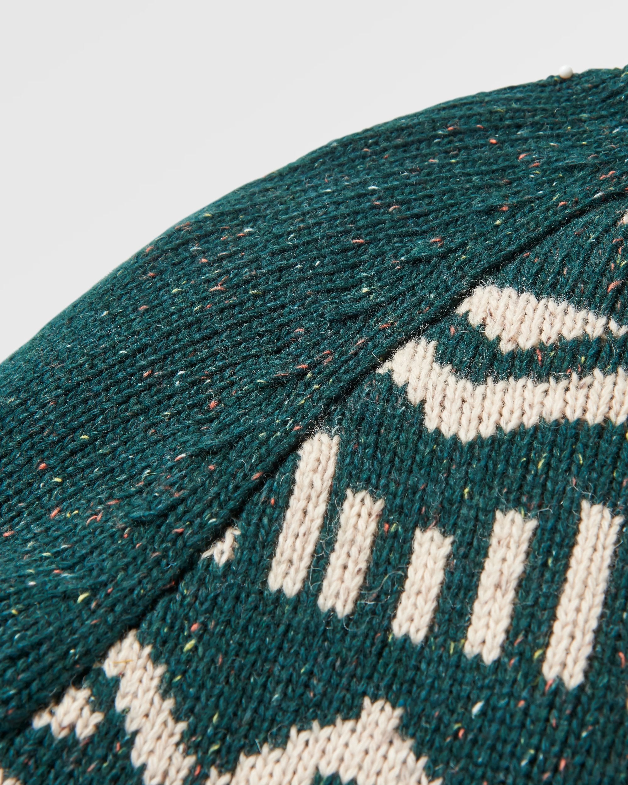 Snoozle Recycled Knitted Hooded Cardigan - Rain Forest - Flatlay