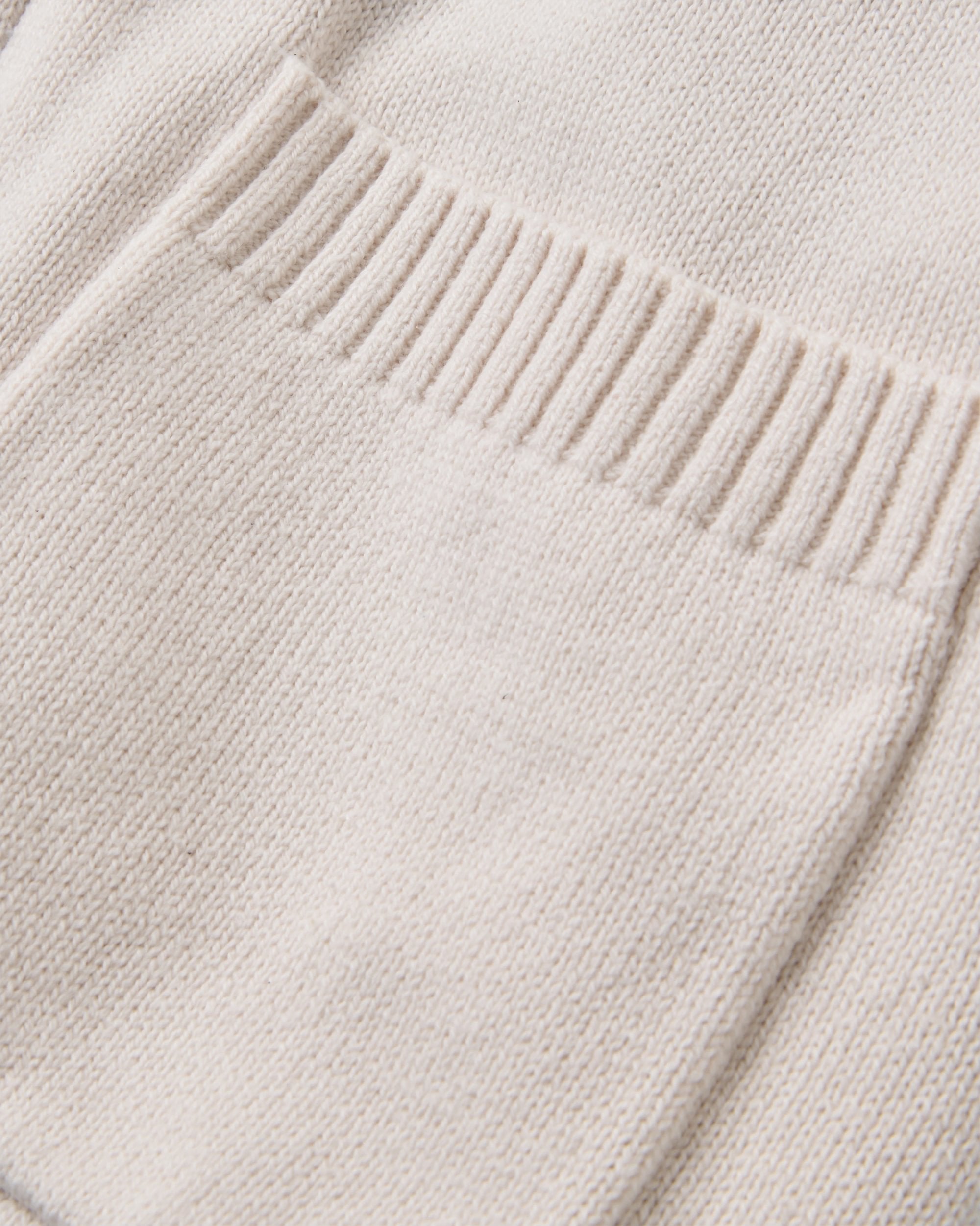 Penida Full-Zip Knitted Jacket - White Sand - Flatlay