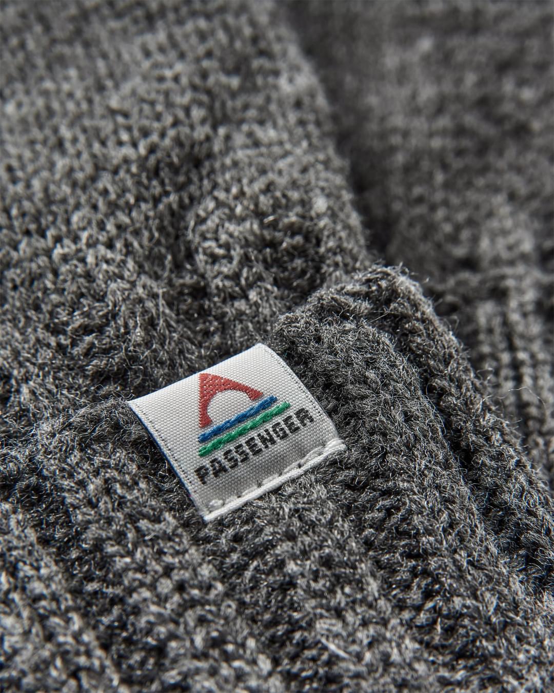 Gale Recycled Knitted Gloves - Charcoal - Flatlay