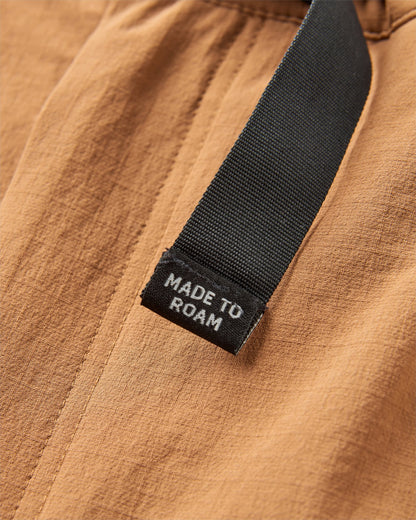 Stride Recycled Active Trail Short - Toffee - Flatlay