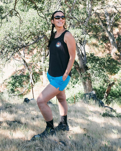 Roundtrip Recycled Trail Short - Bluejay - Lifestyle