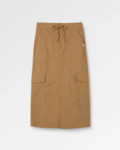 Avian Cargo Ripstop Skirt - Caramel Brown - Flatlay