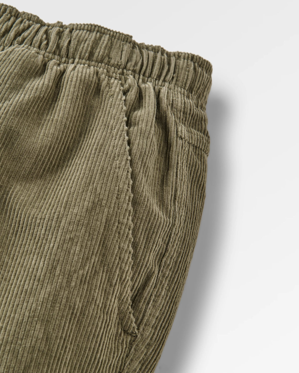 Drifter Cord Relaxed Fit Trouser - Dusty Olive - Flatlay