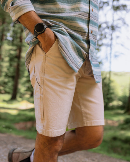 Vantage Cotton Canvas Short - Simply Taupe - Lifestyle