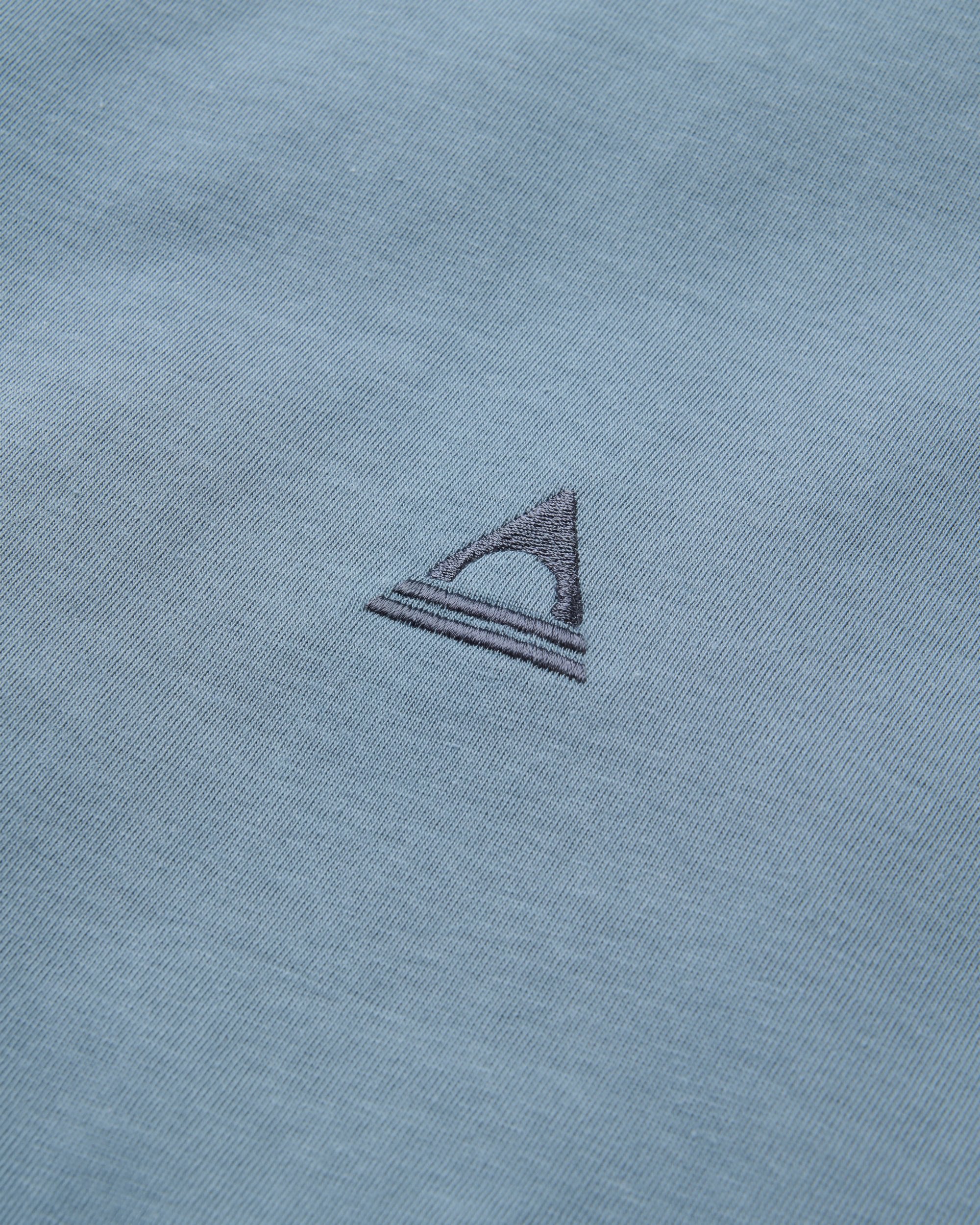 Vita Logo Relaxed Fit T-Shirt - Stormy Blue - Flatlay