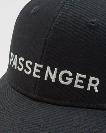 Passenger Organic Cotton Trucker Cap - Black - Flatlay