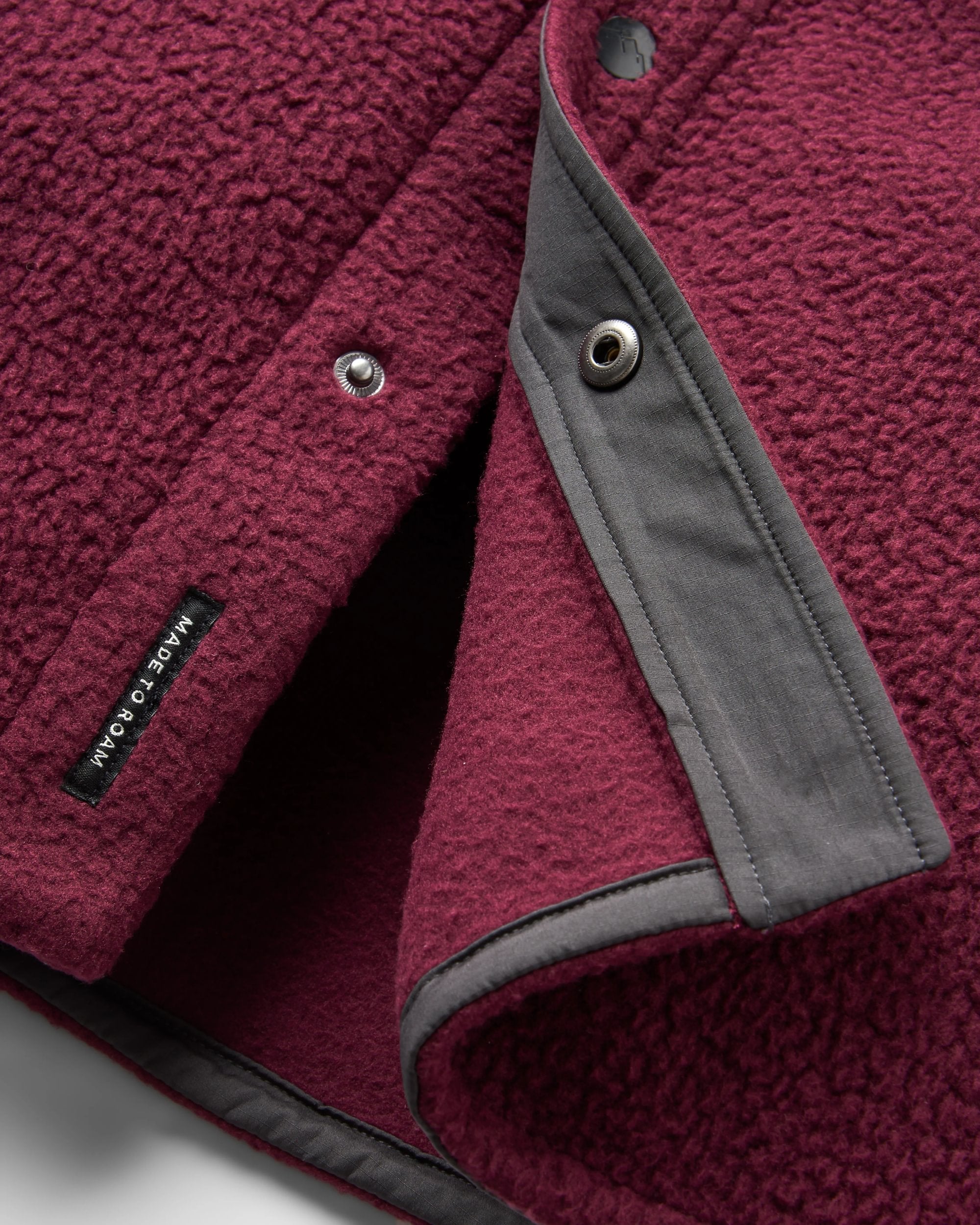 Backcountry Recycled Sherpa Fleece Shirt - Fig - Flatlay