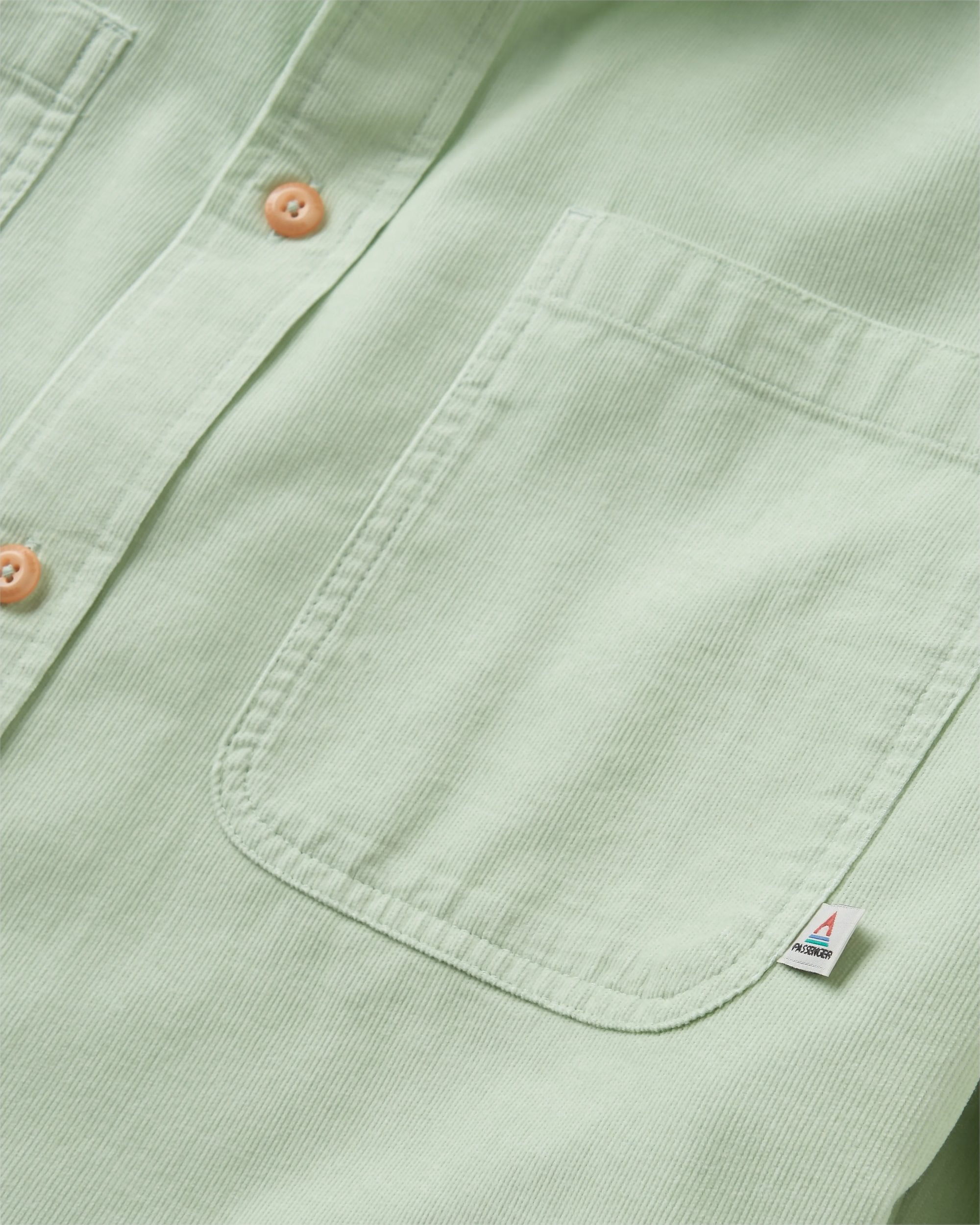 Backcountry Cord Light Shirt - Spearmint - Flatlay