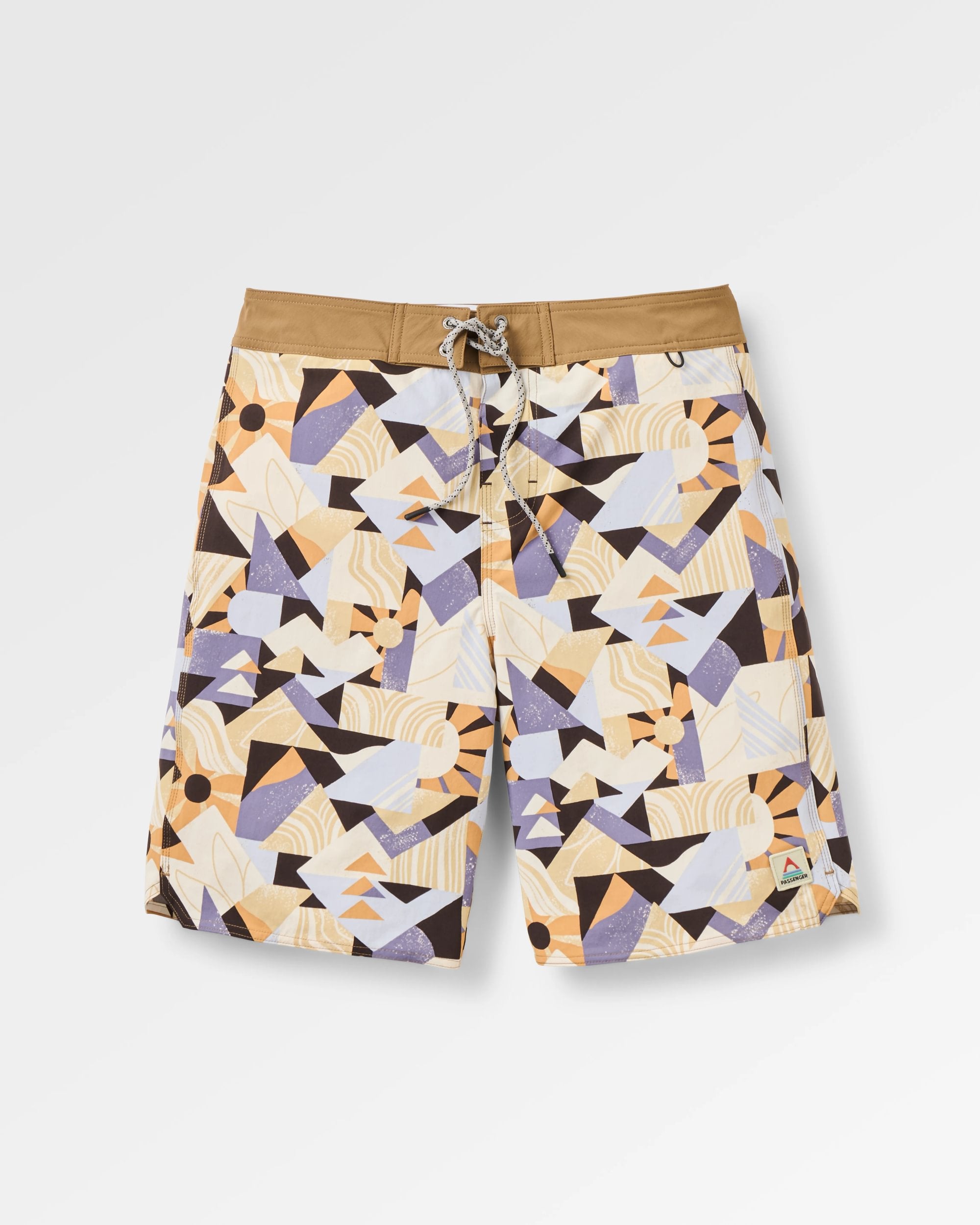 "Cruiser Boardshort - 21""" - Sun Patch Desert - Flatlay