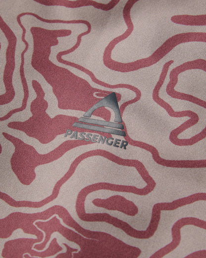 Amberline Base Layer Top - Strata Swirl Brambleberry - Flatlay