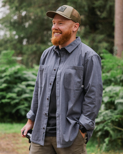 Backcountry Cord Light Shirt - Storm Grey - Lifestyle