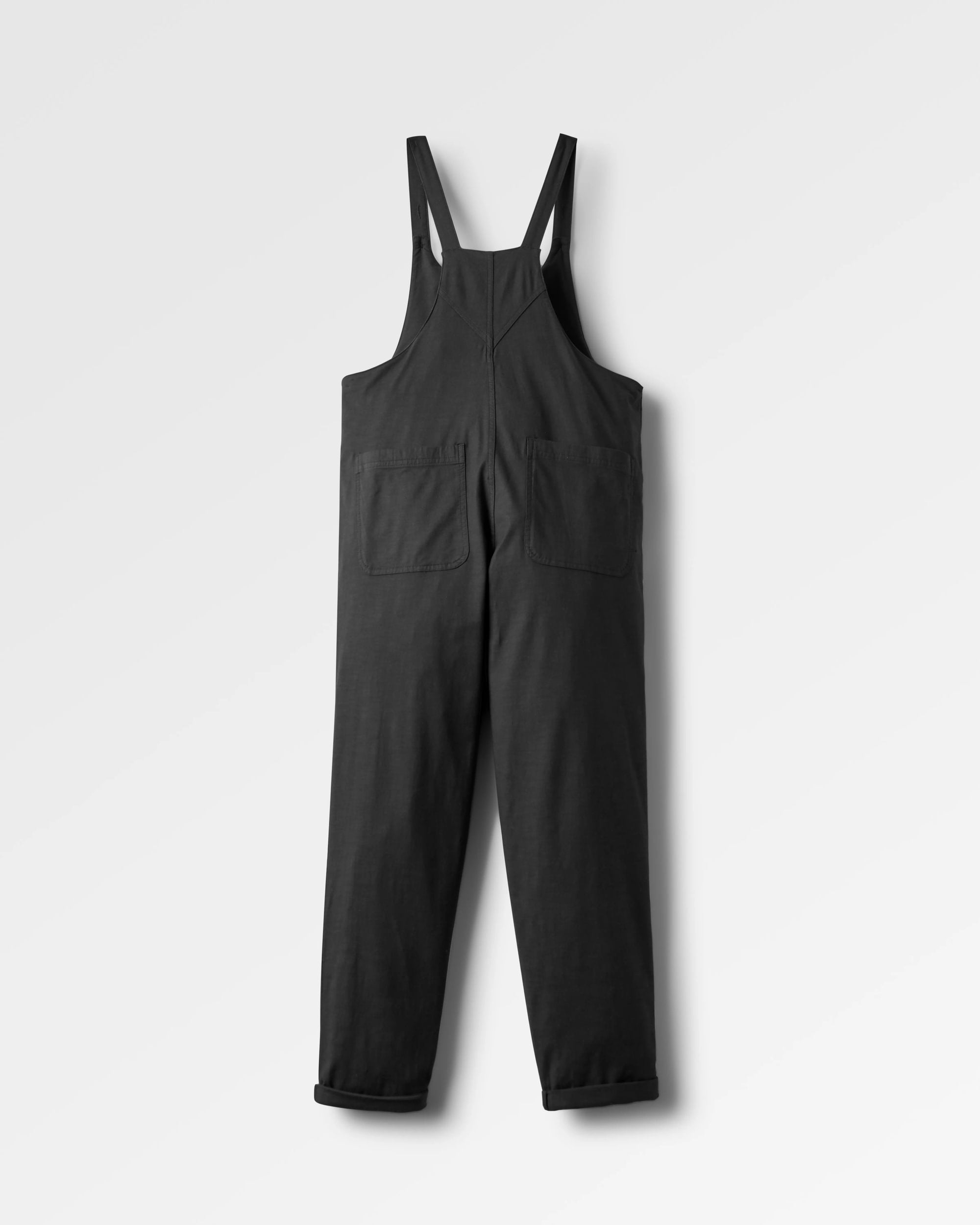 Meadows Organic Cotton Dungarees - Black - Flatlay