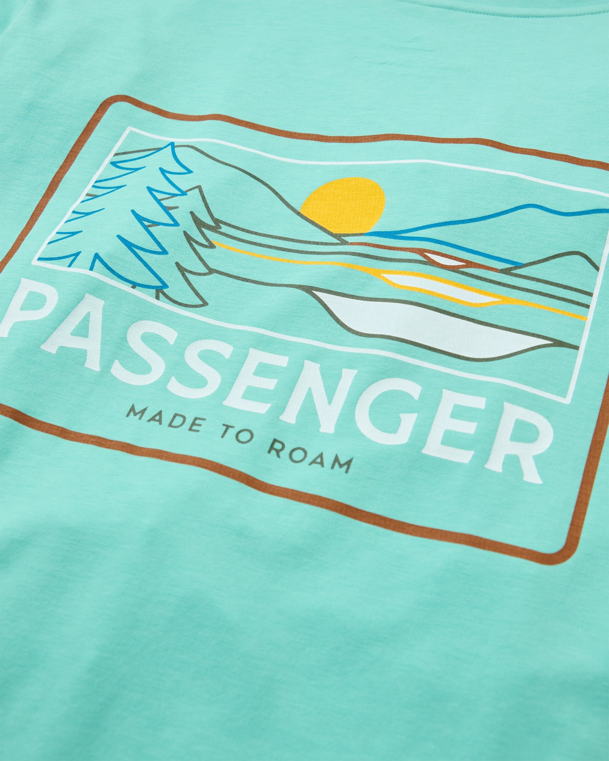 Roamer Men's Drirelease® Active T-Shirt - Aqua - Flatlay