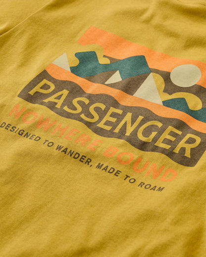 NWB Recycled Cotton T-Shirt - Heritage Yellow - Flatlay