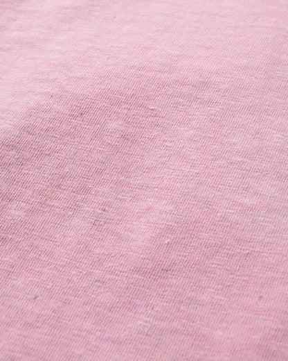 Heritage Organic Relaxed Fit T-Shirt - Pink Haze - Flatlay