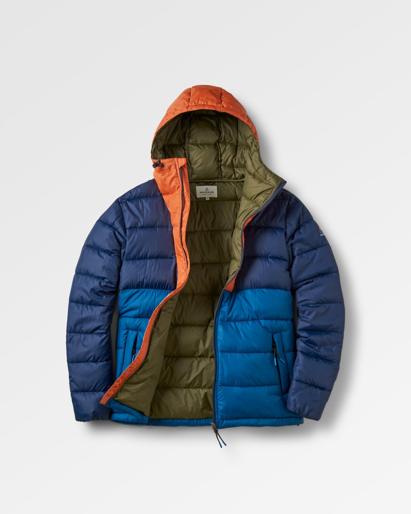 Flynn Recycled Insulated Jacket - Rich Navy/ Burnt Orange