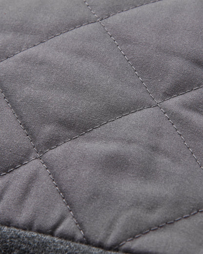 Tidal Full Zip Organic Cotton Hoodie - Charcoal Marl - Flatlay