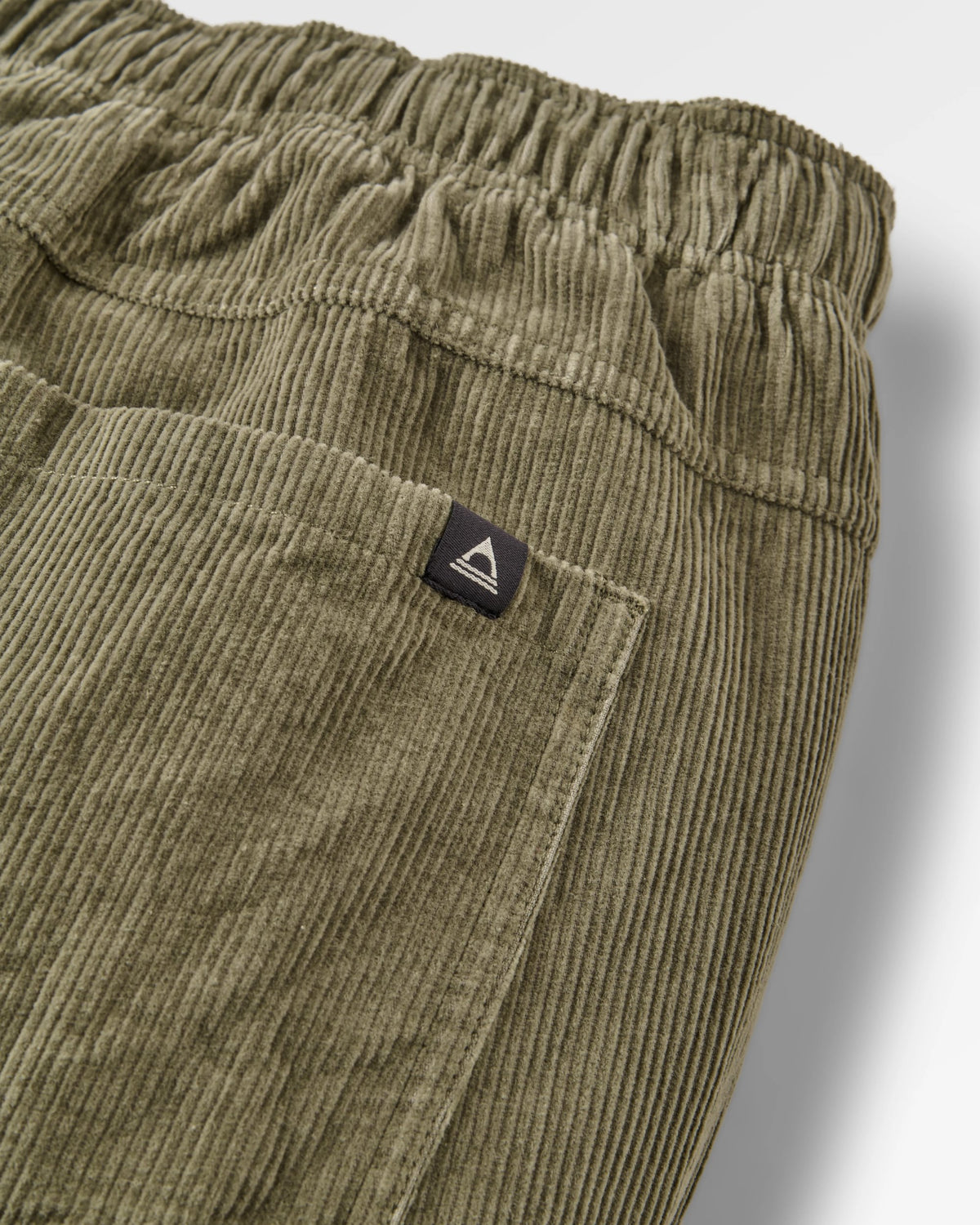 Drifter Cord Relaxed Fit Trouser - Dusty Olive - Flatlay