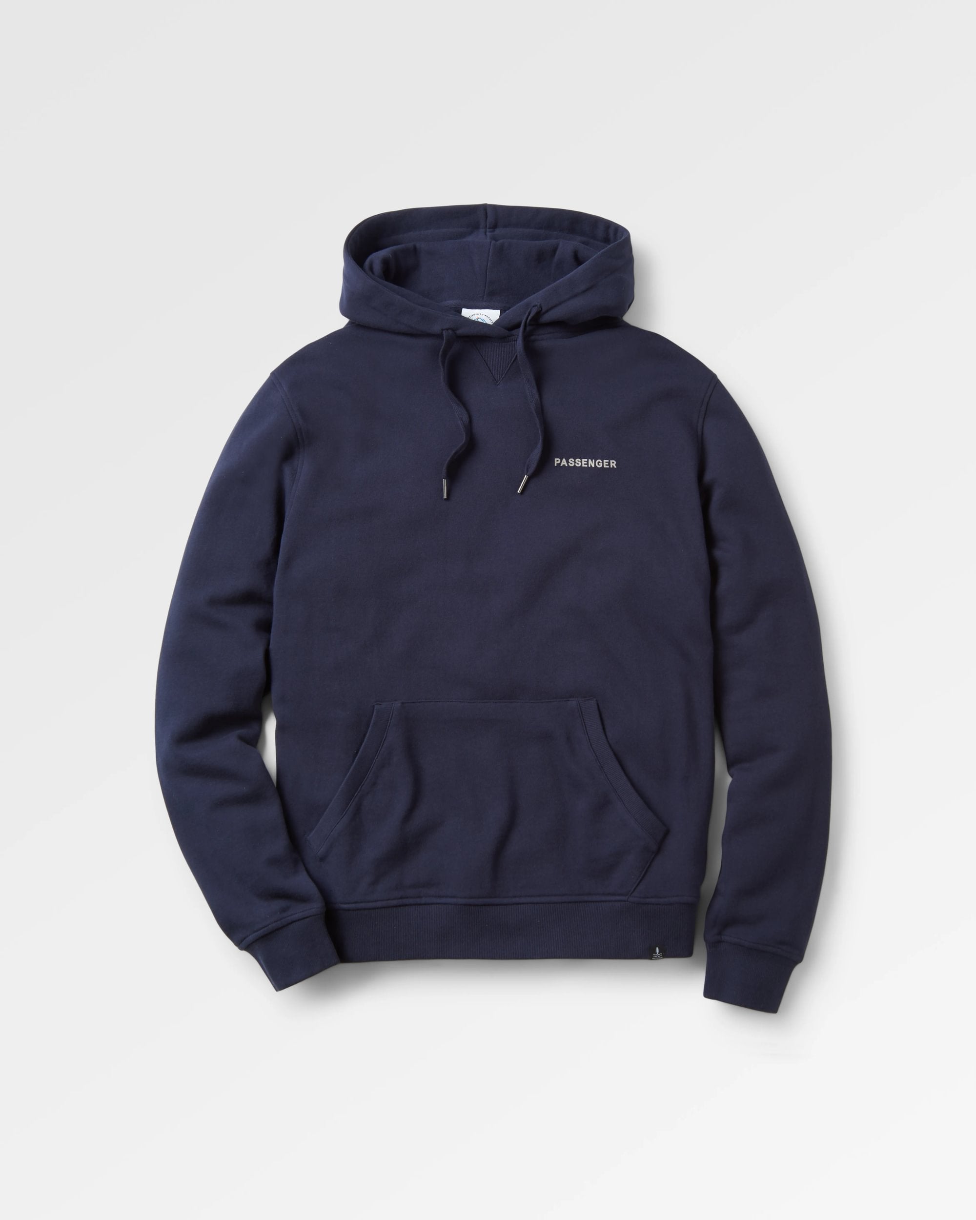 Made To Roam Recycled Hoodie - Deep Navy - Flatlay