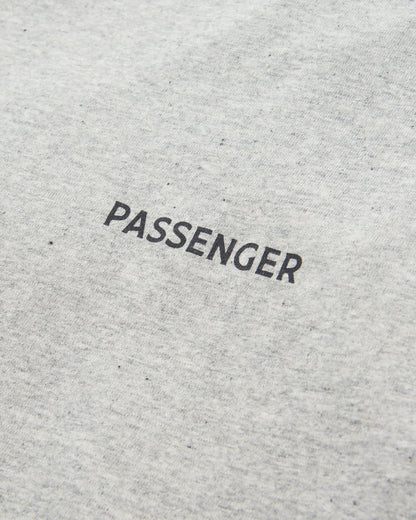 Roamer Men's Recycled Cotton T-Shirt - Grey Marl - Flatlay