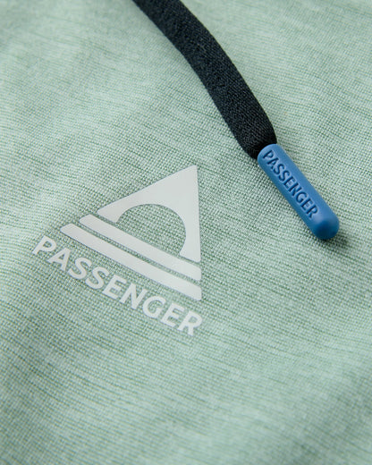 Light Ray Lightweight UPF50 Hoodie - Pistachio Marl - Flatlay