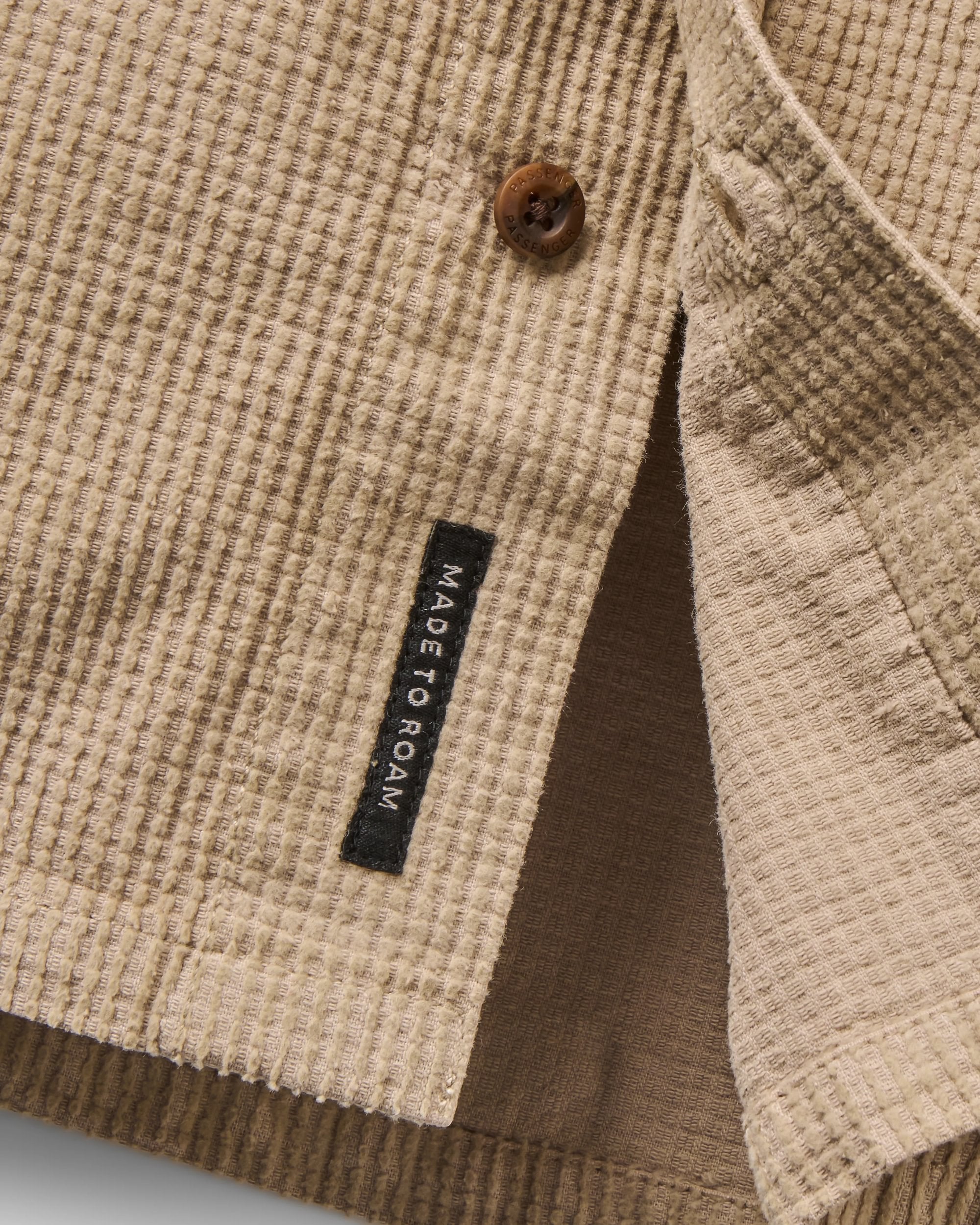 Backcountry Grid Cord Shirt - Simply Taupe - Flatlay