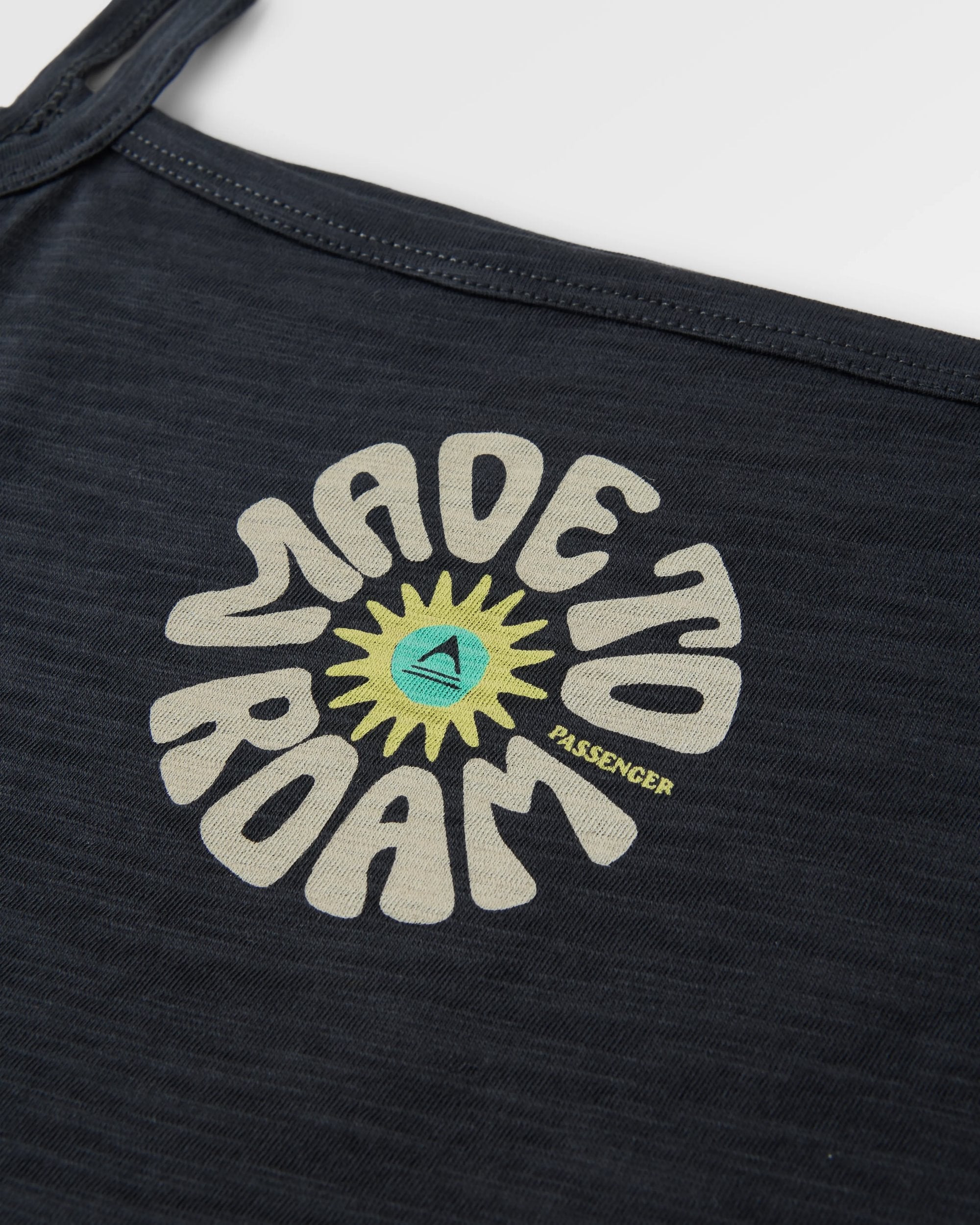 Easy Days Strappy Vest - Black - Flatlay