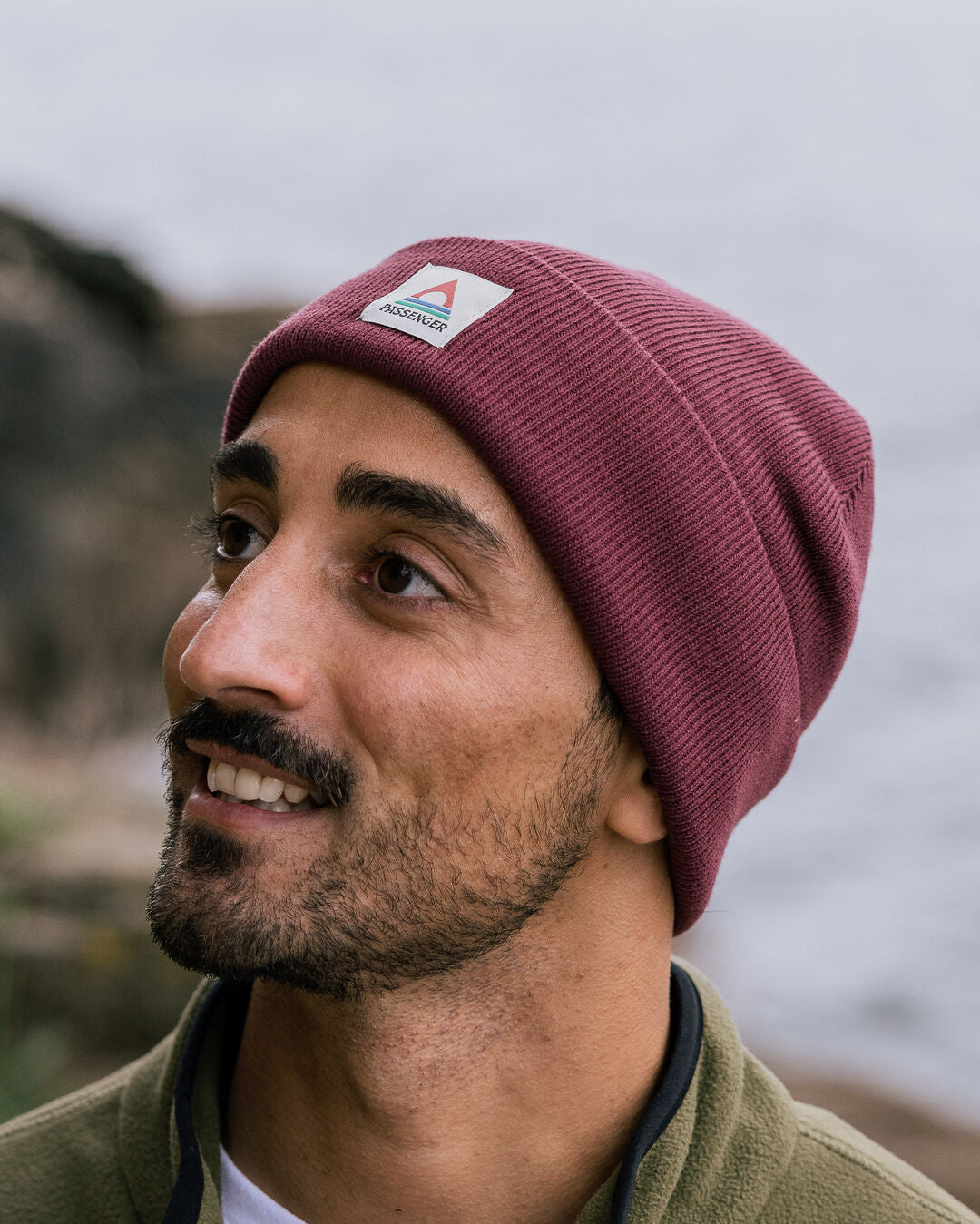Core Recycled Low-Top Beanie - Wine - Lifestyle - Male
