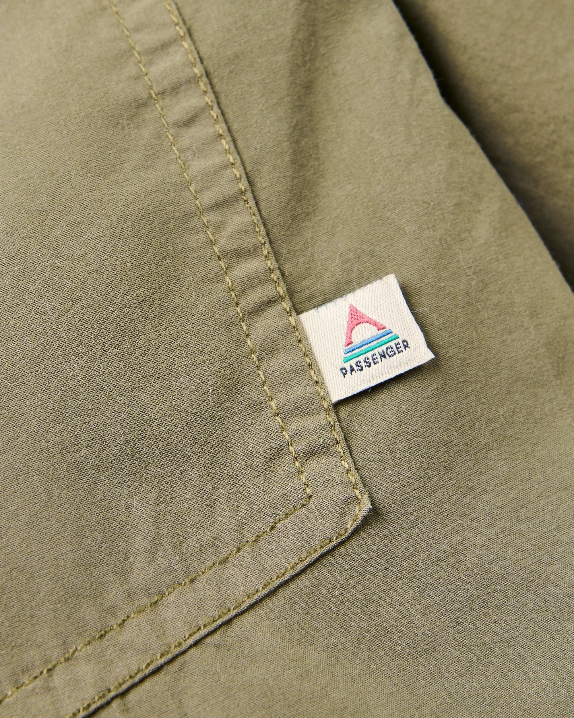 Acreage Organic Cotton Shirt - Khaki - Flatlay