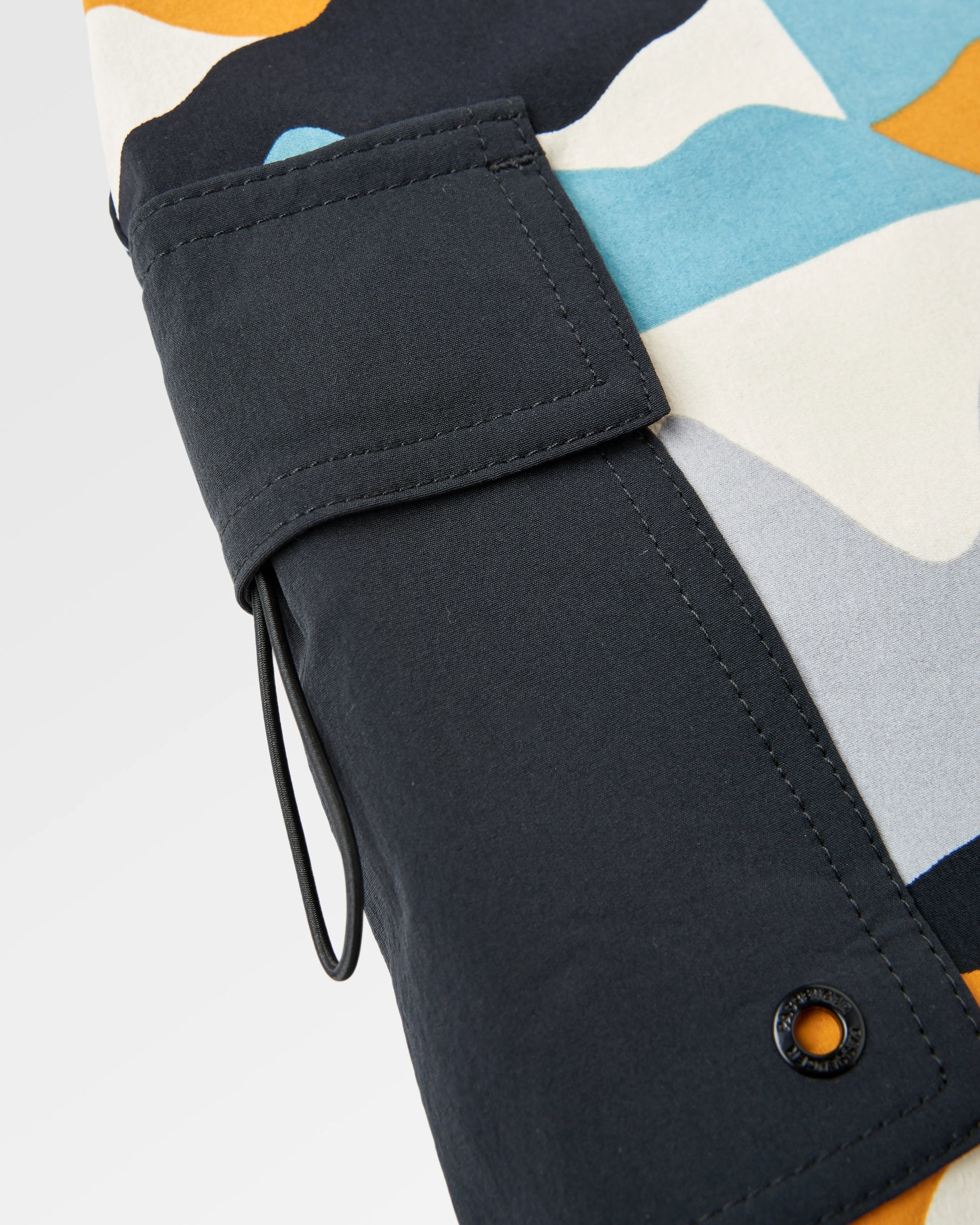 Cutback NetPlus® Recycled Boardshort - Vista Patchwork Arctic - Flatlay