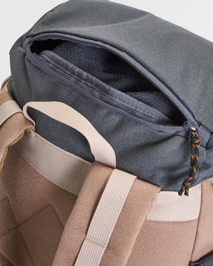 Vantage 24 Backpack - Charcoal/ Caramel - Flatlay