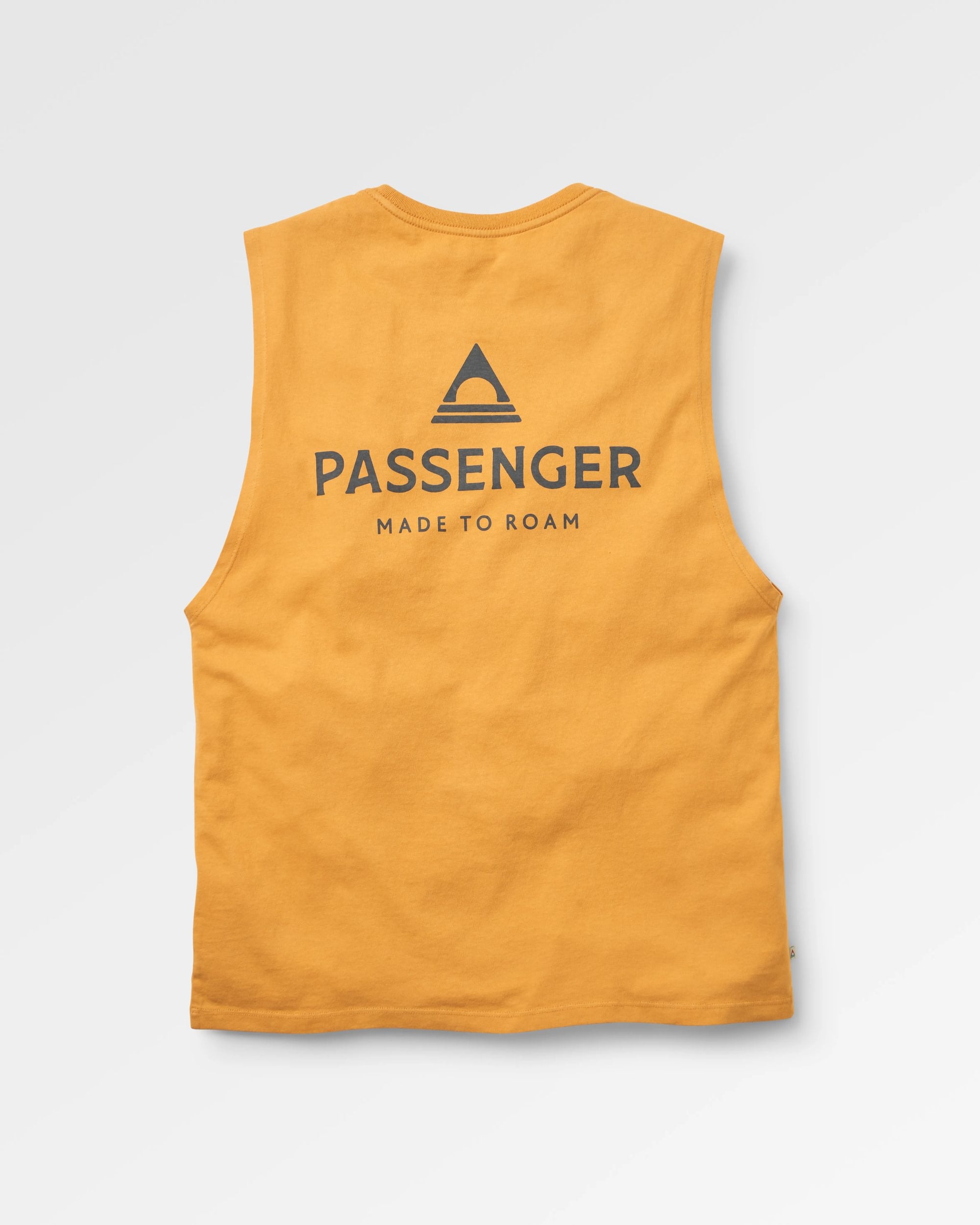 Passenger Recycled Cotton Vest - Spruce Yellow - Flatlay