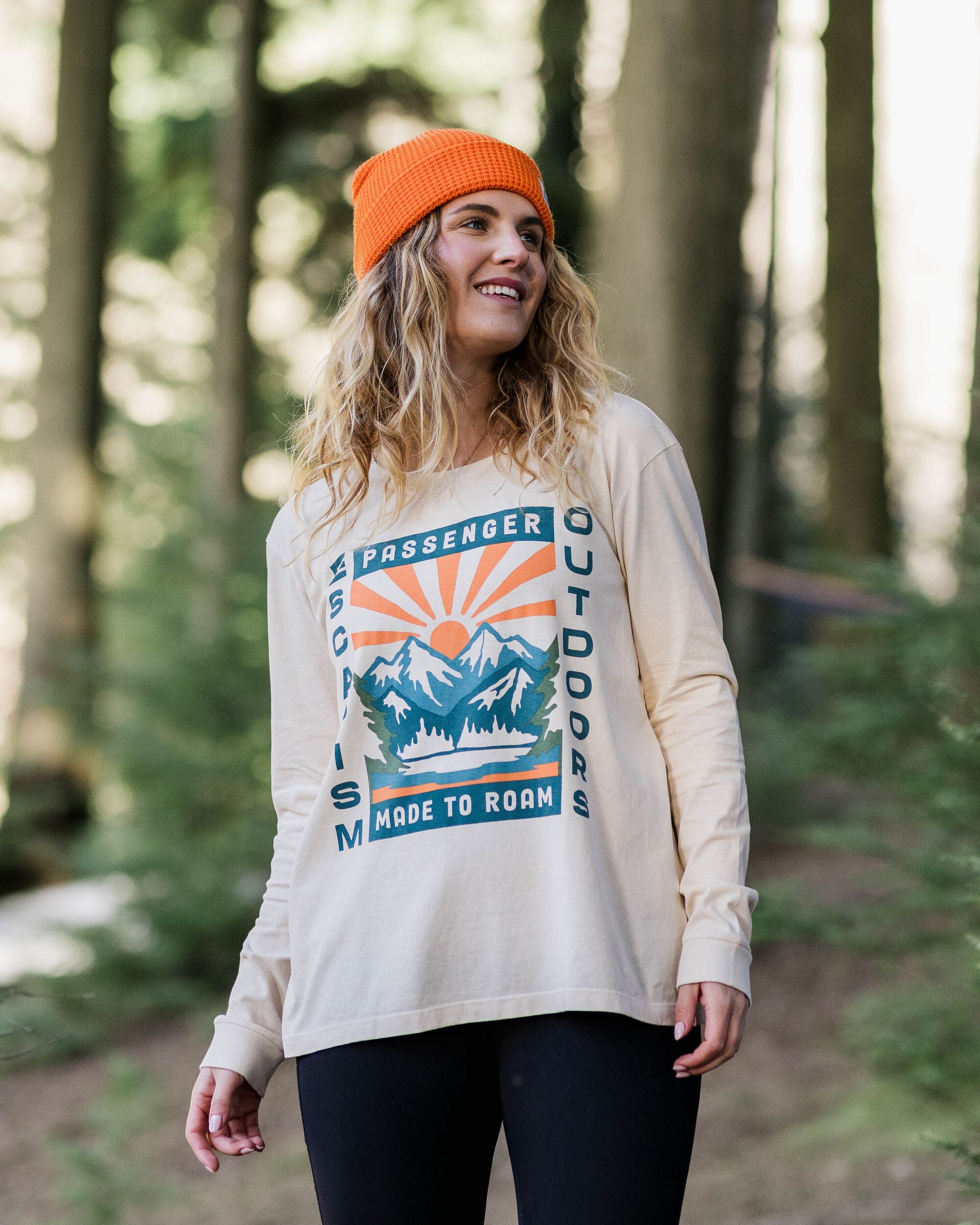 Solitude Recycled Cotton Oversized LS T-Shirt - Birch - Lifestyle