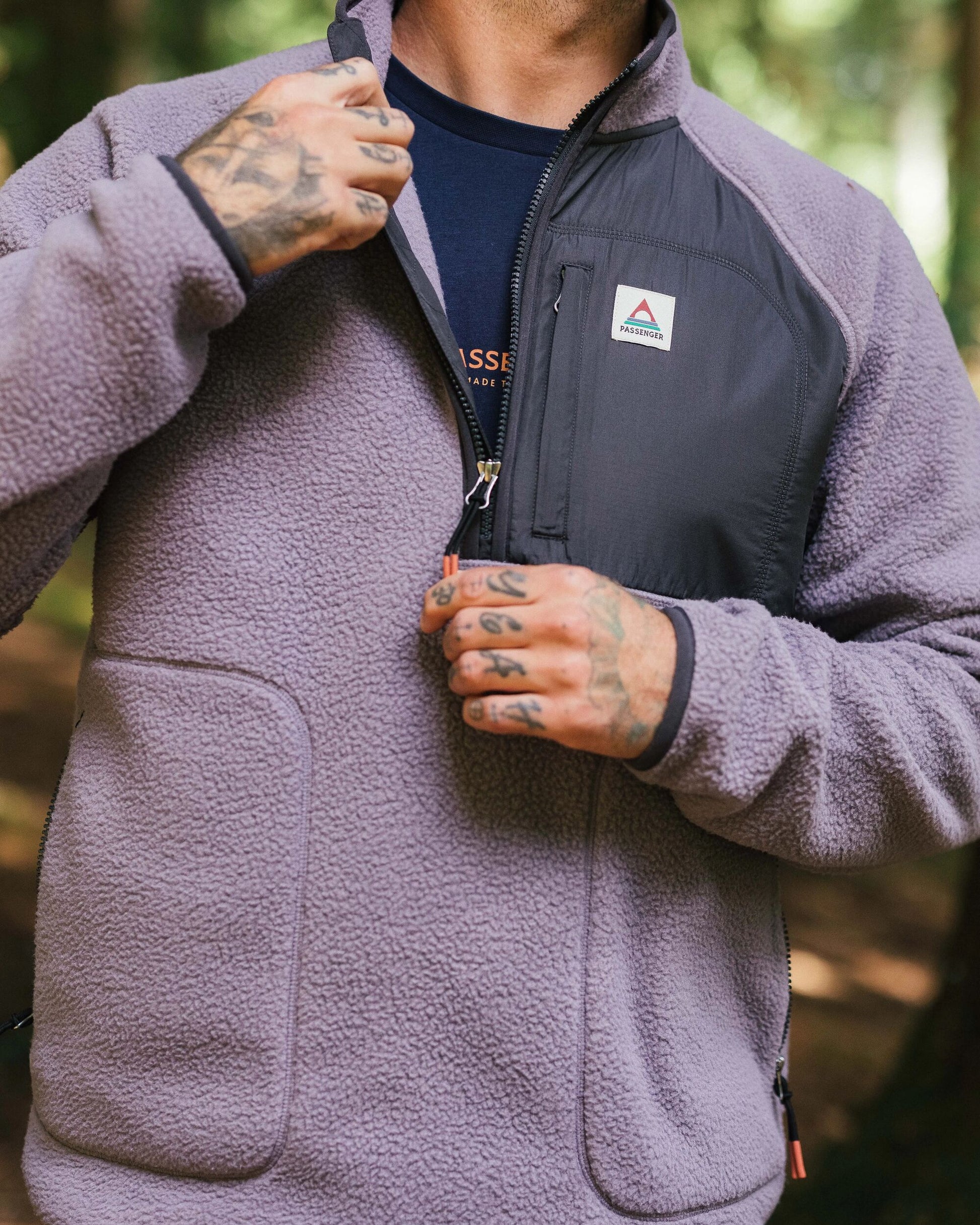 Offgrid 2.0 1/2 Zip Recycled Sherpa Fleece - Dusty Lilac