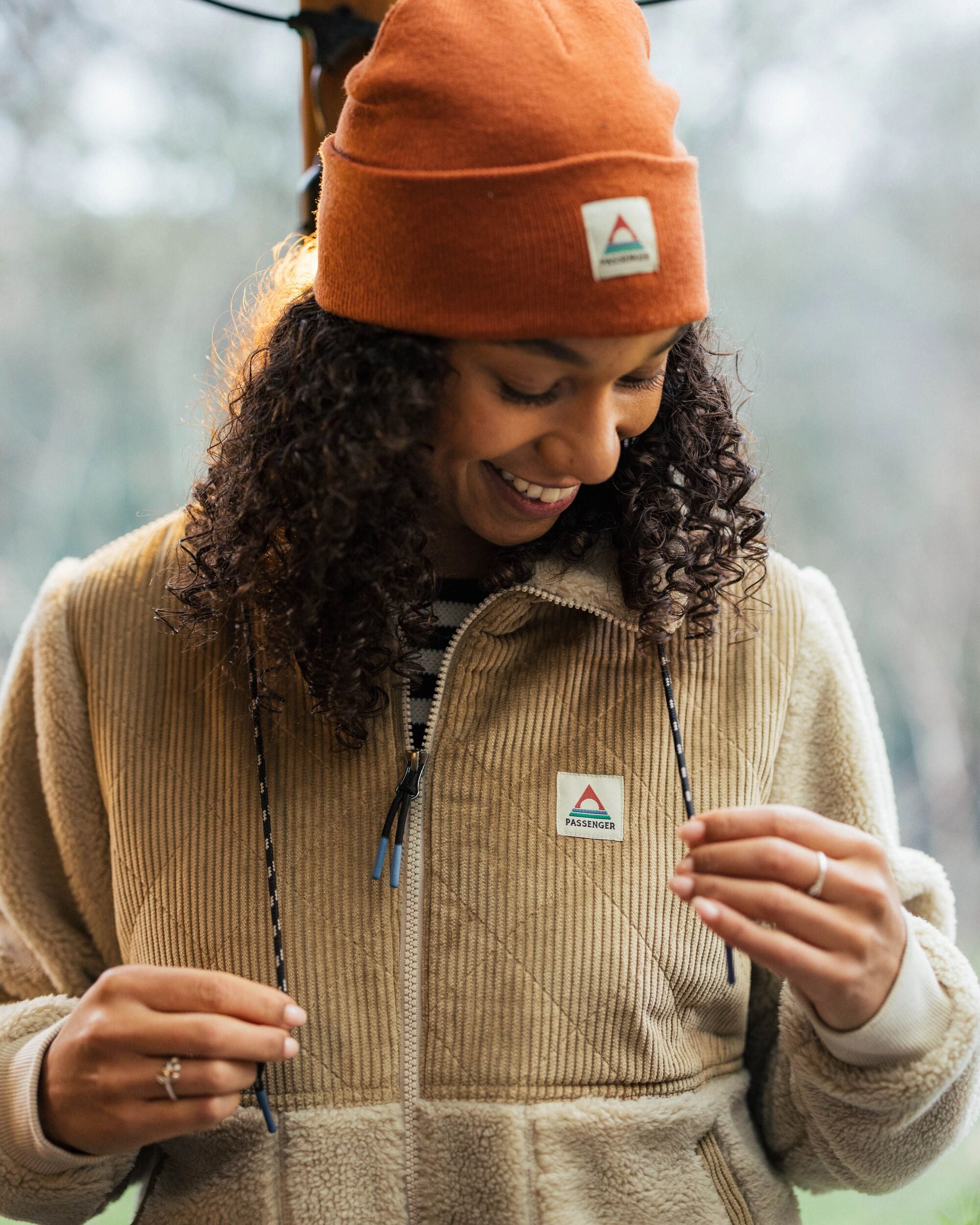 Awaken Recycled Deep-Pile Sherpa Fleece - Feather/Biscuit - Lifestyle