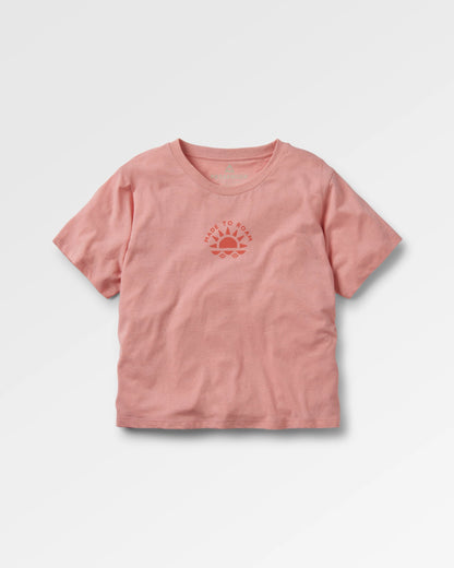 Sunburst Organic T-Shirt - Soft Shell Pink