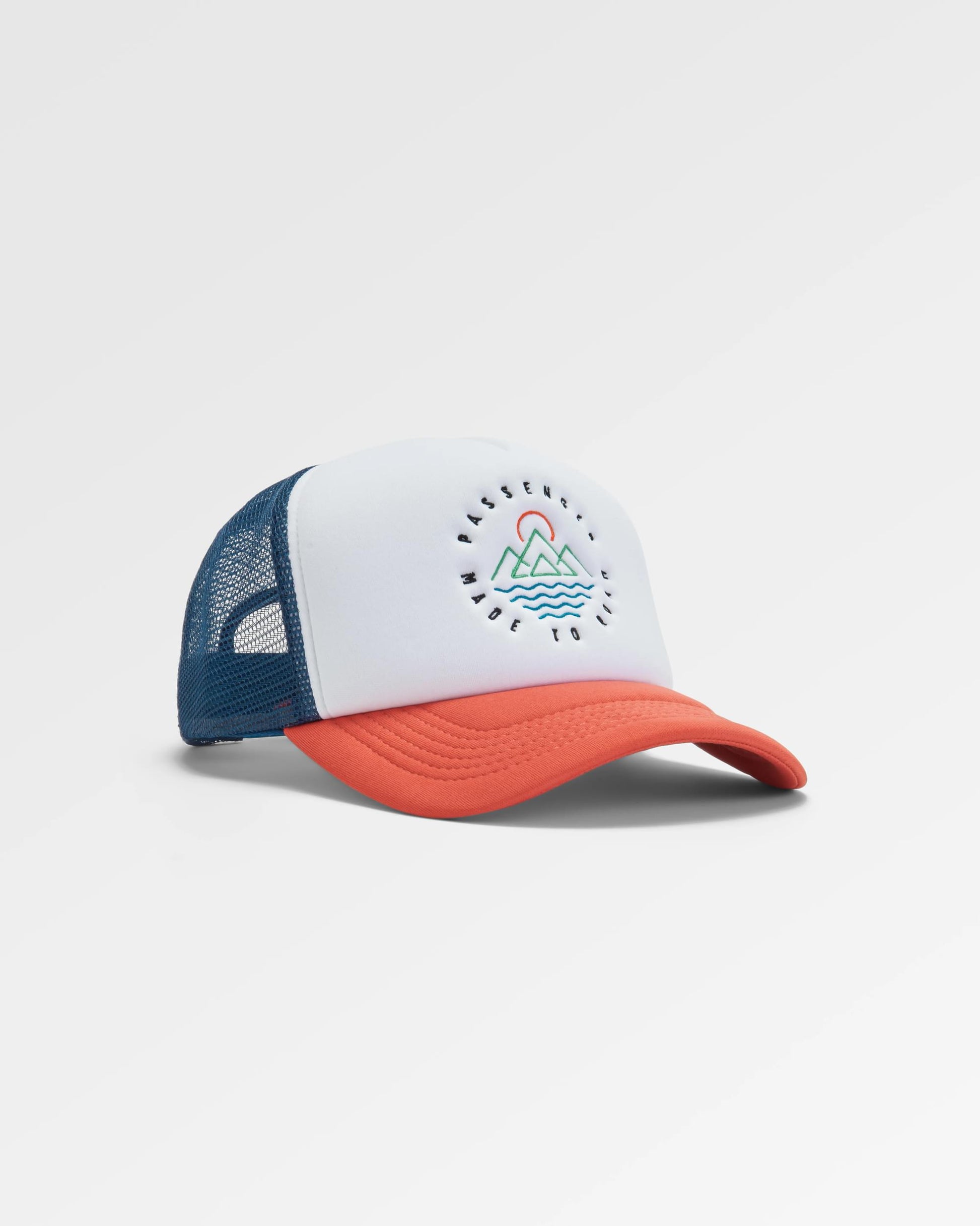 Escapism Trucker Cap - Moonlight Blue/Red Spice