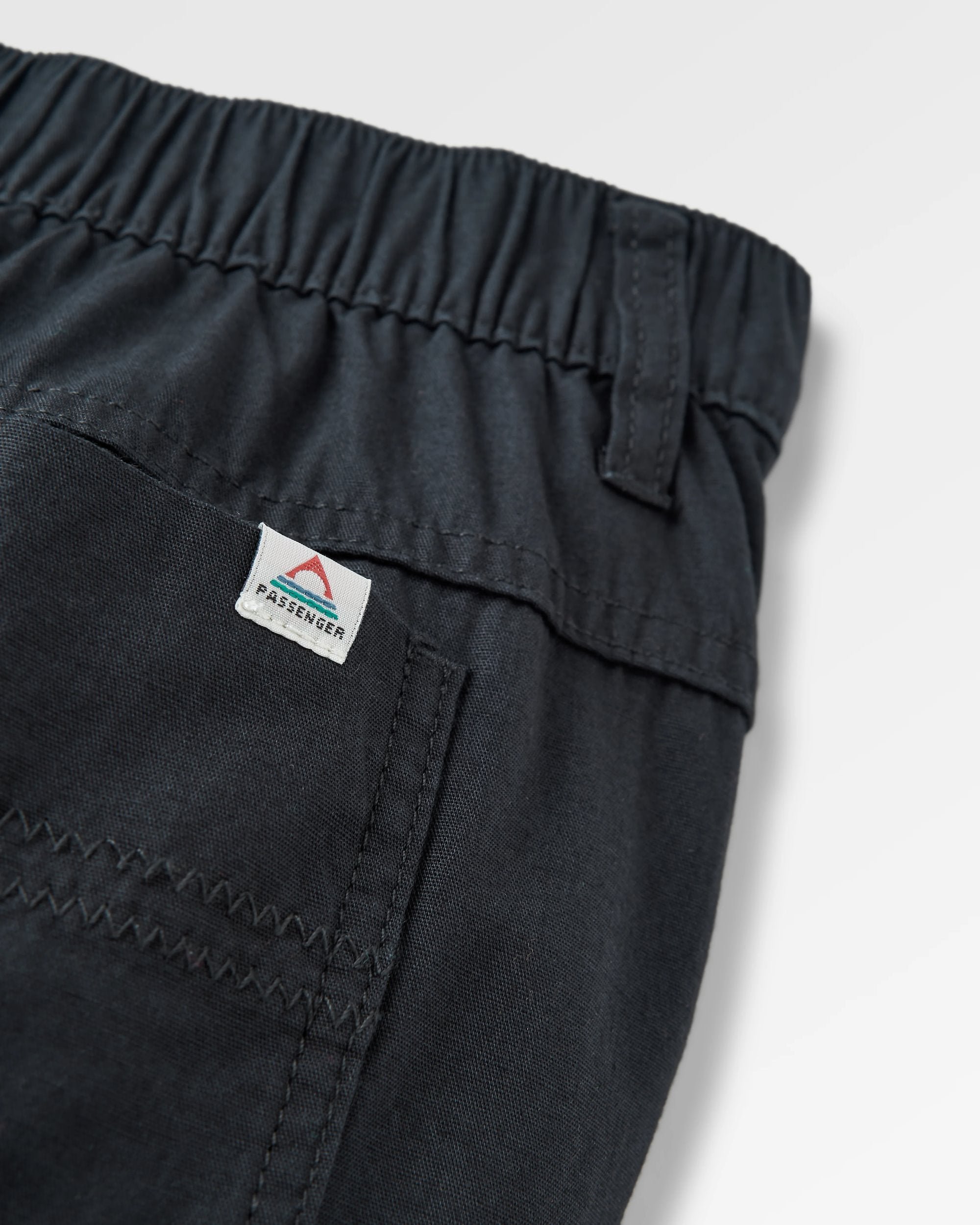 Lani 'Light' Organic Cotton Short - Black - Flatlay