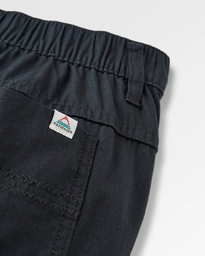 Lani 'Light' Organic Cotton Short - Black - Flatlay