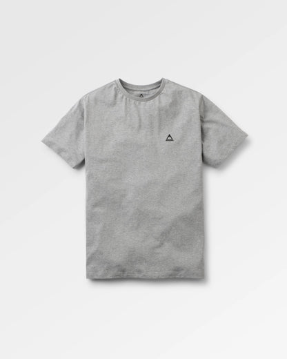 Classic Regular Fit T-Shirt - Mid Grey Marl - Flatlay