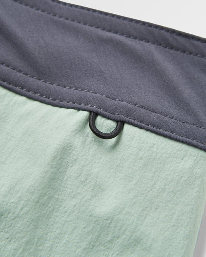 Cutback Recycled Boardshort - Spearmint/Deep Ocean - Flatlay