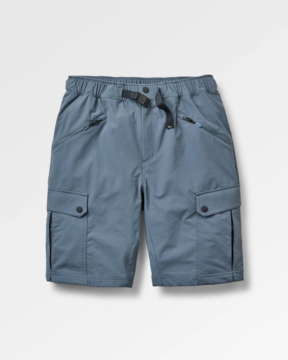 Stride Recycled Active Trail Short - Storm Grey - Flatlay