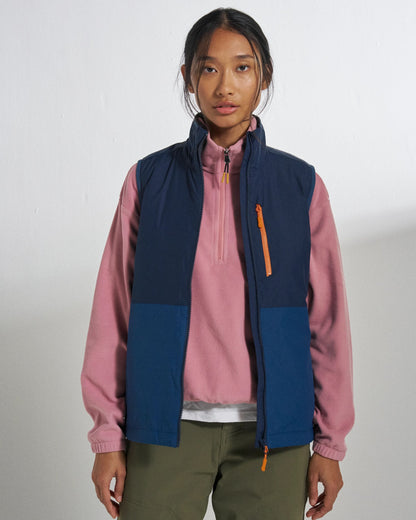 Shasta Lightweight Thermore® Insulated Vest - Rich Navy/Dark Denim - Studio Model